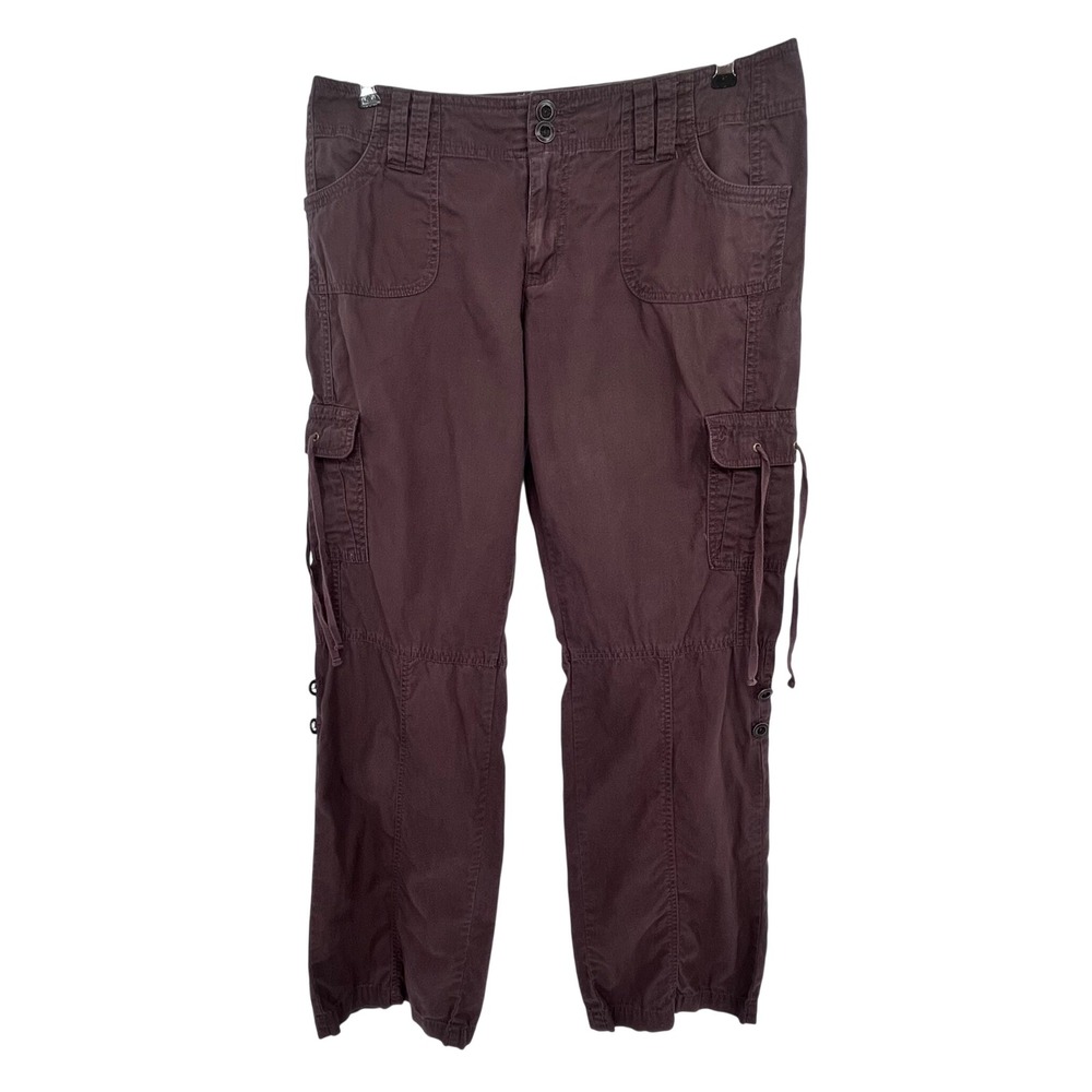 Brown Utility Cargo Pants Straight Leg Streetwear Gorpcore Y2K Women 10 / Apt. 9